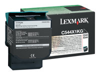 Lexmark - Ekstra høy ytelse - svart - original - tonerpatron LCCP, LRP - for Lexmark C544dn, C544dtn, C544dw, C544n, X544dn, X544dn RCS, X544dtn, X544dw, X544n C544X1KG