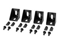 APC NetShelter - Rackmonteringsskinneforbindelse - svart (en pakke 4) NSAC2606