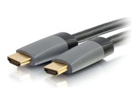 C2G 25ft 4K HDMI Cable with Ethernet - High Speed - In-Wall CL-2 Rated - HDMI-kabel med Ethernet - HDMI hann til HDMI hann - 7.62 m - skjermet - svart - 4K-støtte 50633