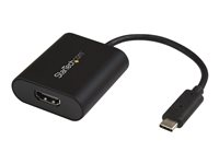 StarTech.com USB C to 4K HDMI Adapter - 4K 60Hz - Thunderbolt 3 Compatible - USB Type C to HDMI Video Display Adapter (CDP2HD4K60SA) - Video adapter - TAA-samsvar - 24 pin USB-C hann til HDMI hunn - 19 cm - svart - støtte for 4K 60 Hz (3840 x 2160) - for P/N: TB4CDOCK CDP2HD4K60SA