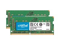 Crucial - DDR4 - sett - 32 GB: 2 x 16 GB - SO DIMM 260-pin - 2400 MT/s / PC4-19200 - CL17 - 1.2 V - ikke-bufret - ikke-ECC - for Apple iMac with Retina 5K display (I midten av 2017) CT2K16G4S24AM