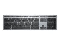 Dell Multi-Device KB700 - Tastatur - trådløs - 2.4 GHz, Bluetooth 5.0 - QWERTY - Pan Nordic - grå - med 3 years NBD Advance Exchange KB700-GY-R-NOR