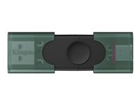 Kingston DataTraveler Duo - USB-flashstasjon - 128 GB - USB 3.2 Gen 1 / USB-C DTDEG2/128GB