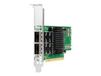 HPE InfiniBand HDR100 MCX653106A-ECAT - Nettverksadapter - PCIe 4.0 x16 lav profil - 100Gb Ethernet / 100Gb Infiniband QSFP28 x 2 - for ProLiant DL325 Gen10, DL345 Gen10, DL365 Gen10, DL380 Gen10 P23666-B21