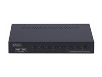 StarTech.com 8-Port DisplayPort KVM Switch w/1U Rack Mount Kit, 4K 60Hz - KVM-svitsj - 8 x KVM port(s) - 1 lokalbruker - stasjonær - TAA-samsvar R8AD122-KVM-SWITCH