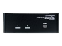 StarTech.com 2 Port KVM Switch - DVI and VGA w/ Audio and USB 2.0 Hub - Dual Monitor / Display / Screen KVM Switch - DVI VGA (SV231DDVDUA) - KVM / lyd / USB-svitsj - 2 x KVM/lyd/USB - 1 lokalbruker - stasjonær - for P/N: IM12D1500P, SVA12M2NEUA, SVA12M5NA, USBDVI4N1A6, USBVGA4N1A10, USBVGA4N1A6 SV231DDVDUA