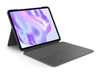 Logitech Combo Touch - Tastatur og folioveske - med styrepute - bakbelysning - Apple Smart connector - QWERTY - Nordisk (dansk/finsk/norsk/svensk) - grafitt - for Apple 13-inch iPad Pro (M4) 920-012763
