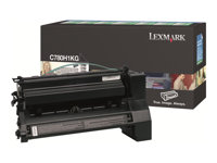 Lexmark - Høy ytelse - svart - original - tonerpatron LCCP, LRP - for Lexmark C780dn, C780dtn, C780n, C782dn, C782dtn, C782n, X782e C780H1KG