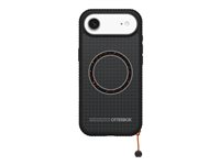 OtterBox Sole Series - Baksidedeksel for mobiltelefon - MagSafe-samsvar - polykarbonat, nylonstoff, termoplastisk elastomer (TPE), magnet - midnight circuit (black) - for Apple iPhone Air 77-99400
