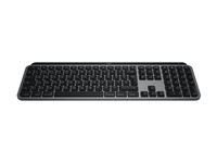 Logitech Master Series MX Keys S for Mac - Tastatur - full size - bakbelysning - trådløs - Bluetooth LE - QWERTZ - Tysk - romgrå 920-011623