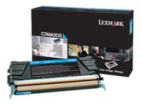 Lexmark - Cyan - original - tonerpatron Lexmark Corporate - for Lexmark C746dn, C746dtn, C746n, C748de, C748dte, C748e C746A3CG