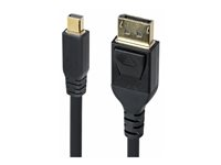 StarTech.com Mini DP to DisplayPort 1.4 Cable 8K 60Hz HBR3 4K - DisplayPort-kabel - Mini DisplayPort (hann) til DisplayPort (hann) låst - Displayport 1.4/Thunderbolt 2 - 3.1 m - 8 K 60 Hz (7680 x 4320) støtte, 4 K 120 Hz (3840 x 2160) støtte - svart DP14MDPMM10F