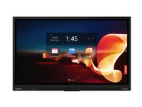 Lenovo ThinkVision T65 - 65" Diagonalklasse LED-bakgrunnsbelyst LCD-skjerm - interaktiv - med touchscreen (multi touch) / 8-microphone array / detachable 4K camera - Android - 4K UHD (2160p) 3840 x 2160 - HDR - Direct LED - ravnsort 62F2WA1CEK