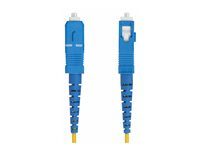 StarTech.com 10m (32.8ft) LC to SC (UPC) OS2 Single Mode Simplex Fiber Optic Cable, 9/125µm, Laser Optimized, 40G/100G, Bend Insensitive, Low Insertion Loss - LSZH Fiber Patch Cord (SPSMLCSC-OS2-10M) - Koblingskabel - LC/UPC-enkeltmodus (hann) til SC/UPC-enkeltmodus (hann) - 10 m - 10 m - 2 mm - fiberoptisk - simpleks - 9 / 125 micron - OS1/OS2 - halogenfri, passiv, toretnings - gul SPSMLCSC-OS2-10M