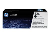 HP 12A - Svart - original - LaserJet - tonerpatron (Q2612A) - for LaserJet 1010, 1012, 1015, 1018, 1020, 1022, 3015, 3020, 3030, 3050, 3052, 3055, M1005 Q2612A