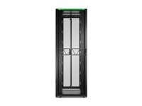 APC NetShelter SX Gen 2 - Rack skap - 2258 H x 800W x 1200D mm, med sider - står på gulv - svart - 48U - 19" - TAA-samsvar AR3387B2