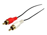 StarTech.com 3 ft Stereo Audio Cable - 3.5mm Male to 2x RCA Male - heaDPhone jack to RCA - Mini jack to RCA - 3.5mm to RCA (MU3MMRCA) - Lydkabel - mini-phone stereo 3.5 mm hann til RCA x 2 hann - 92 cm - svart - for P/N: HD202A, ST121HDBTSC, ST12MHDLAN4R, ST12MHDLNHK, ST12MHDLNHR, ST222HDBT, VID2HDCON2 MU3MMRCA