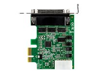 StarTech.com 4-port PCI Express RS232 Serial Adapter Card, PCIe RS232 Serial Host Controller Card, PCIe to Serial DB9, 16950 UART, Low Profile Desktop Expansion Card, Windows, macOS, Linux - Full/Low-Profile (PEX4S953LP) - Seriell adapter - PCIe lav profil - RS-232 x 4 PEX4S953LP