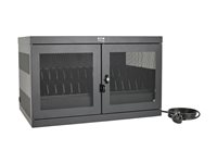 Eaton Tripp Lite Series 16-Device USB Charging Station Cabinet with Sync for iPad and Android Tablets, Wall-Mount and Cart Options, 230V, BS1363 to C13 Plug, Black - Lader for flere enheter skap - med sikringsbryter - skrivebord, veggmonterbar - svart - for P/N: CSHANDLEKIT2, UR050-001-24G CSCXB16USB