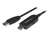 StarTech.com USB 3.0 Data Transfer Cable for Windows & Mac - 2m (6ft) - Direkteforbindelsesadapter - USB 3.0 - USB 3.0 - svart USB3LINK