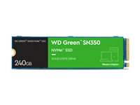 WD Green SN350 NVMe SSD WDS240G2G0C-00AJM0 - SSD - 240 GB - intern - M.2 2280 - PCIe 3.0 x4 (NVMe) WDS240G2G0C-00AJM0