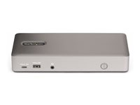StarTech.com Triple-Monitor USB4 Docking Station, 4K 60Hz HDMI or DisplayPort, 100W Laptop Charging, 2.5GbE, USB-C Multi-Monitor Dock, Driverless - Dokkingstasjon - USB4 / Thunderbolt 4 - 3 x DP, 3 x HDMI - 1GbE, 2.5GbE - 180 watt 150UE-USB4DOCKTRIPLE
