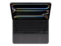 Apple Magic Keyboard - Tastatur og folioveske - med styrepute - bakbelysning - Apple Smart connector - QWERTY - USA - svart MWR53LB/A