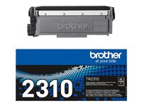 Brother TN2310 - Svart - original - tonerpatron - for Brother DCP-L2500, L2520, L2540, L2560, HL-L2300, L2340, MFC-L2700, L2720 TN2310