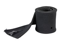StarTech.com 40" (1m) Neoprene Cable Management Sleeve with Zipper & Buckle, 1.2" (3cm) Diameter, Computer/PC Power/Network/AV Cord Cover/Manager, Flexible Cable Organizer Wrap, Black - Cable Manager Sleeve (WKSTNCMZP) - Kabelstyringsmuffe - svart - 1 m WKSTNCMZP