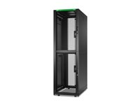 APC NetShelter SX Colocation - Rack skap - 2 x 600W x 1070D mm, with sides - står på gulv - svart - 42U - 19" - TAA-samsvar AR3200B2