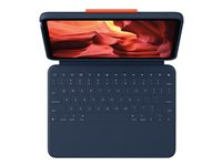 Logitech Rugged Combo 4 - Tastatur og folioveske - Apple Smart connector - QWERTY - Pan Nordic - klassisk blå - for Apple 10.9-inch iPad (10. generasjon); iPad A16 Wi-Fi, A16 Wi-Fi + Cellular 920-011196