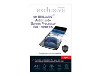 Insmat Exclusive AntiShard+ - Skjermbeskyttelse for mobiltelefon - fullskjerm, 4 H Brilliant - film - gjennomsiktig 861-1700