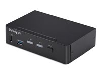 StarTech.com - KVM / lyd / USB-svitsj - 2 x KVM/lyd/USB - 1 lokalbruker - stasjonær - TAA-samsvar P2AD122-KVM-SWITCH
