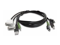 StarTech.com - Adapterkabel - TAA-samsvar - DVI, 3,5 mm telefonjakk, USB-type A hann til HDMI, 3,5 mm telefonjakk, USB Type B hann SK2DVI2HDMMKVM06-TAA