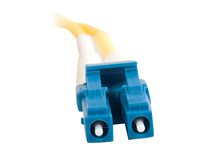 C2G LC-LC 9/125 OS1 Duplex Singlemode PVC Fiber Optic Cable (LSZH) - Koblingskabel - LC-enkeltmodus (hann) til LC-enkeltmodus (hann) - 7 m - 7 m - fiberoptisk - dupleks - 9 / 125 micron - OS1 - halogenfri - gul 85608