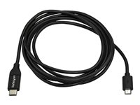 StarTech.com USB C to Micro USB Cable 2m 6ft - USB-C to Micro USB Charge Cable - USB 2.0 Type C to Micro B - Thunderbolt 3 Compatible (USB2CUB2M) - USB-kabel - 24 pin USB-C (hann) til Micro-USB type B (hann) - USB 2.0 - 2 m - svart USB2CUB2M