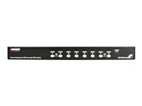 StarTech.com 8 Port 1U RackMount USB PS/2 KVM Switch with OSD - KVM-svitsj - 8 x KVM port(s) - 1 lokalbruker - stasjonær - for P/N: RK3236BKF SV831DUSBGB