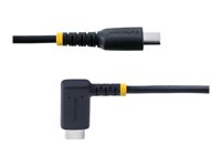 StarTech.com 6ft (2m) USB C Charging Cable Right Angle, 60W PD 3A, Heavy Duty Fast Charge USB-C Cable, USB 2.0 Type-C, Durable and Rugged Aramid Fiber, S20/iPad/Pixel - High Quality USB Charging Cord (R2CCR-2M-USB-CABLE) - USB-kabel - 24 pin USB-C (hann) rett til 24 pin USB-C (hann) rettvinklet - USB 2.0 - 3 A - 2 m - USB Power Delivery (60W) - svart R2CCR-2M-USB-CABLE