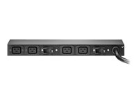 APC Basic Rack PDU AP6032A - Strømfordelerenhet (kan monteres i rack) - AC 200-240 V - inngang: IEC 60309 32A - utgangskontakter: 4 (IEC 60320 C19 16A) - 3.65 m kabel - for P/N: AR3103SP, AR3106SP, SRT1000RMXLI, SRT1000RMXLI-NC, SRT10RMXLIX806, SRT5KRMXLW-TW AP6032A