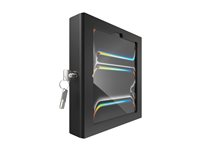 Compulocks iPad Pro M4 11" (2024), Apex Enclosure Swing Wall Mount - Monteringssett (stativ, hus, veggmontering) - for nettbrett - låsbar - metallramme - svart - skjermstørrelse: 11" - veggmonterbar - for Apple 11-inch iPad Pro (M4) 827B11PAPX4B