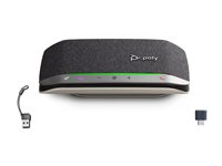 Poly Sync 20+M - Smart høyttalertelefon - Bluetooth - kablet, trådløs - USB-A, USB-C - svart - Certified for Microsoft Teams B95VLAA#AC3