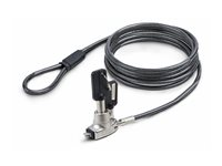 StarTech.com Slim Lock Noble Wedge Slot Compatible, 6.6ft Locking Cable - Sikkerhetskabellås - tyveribestandig - 2 m - TAA-samsvar SNBLK-LAPTOP-LOCK
