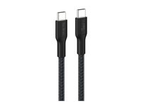 Belkin BoostCharge Pro - USB-kabel - USB-C (hann) til USB-C (hann) - 3 m - USB Power Delivery (240 W), flettet kabel - svart CAB025HQ3MBK