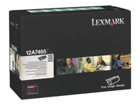 Lexmark - Ekstra høy ytelse - svart - original - tonerpatron LCCP, LRP - for Lexmark T632, T634, T634dtn-32, X632, X634 12A7465