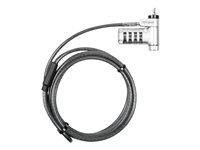 Targus DEFCON Ultimate - Sikkerhetskabellås - universalserialisert - sølv - 2 m (en pakke 25) ASP96GLX-25S