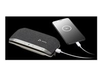 Poly Sync 20+ - Smart høyttalertelefon - Bluetooth - kablet, trådløs - USB-A - sølv, svart - Certified for Microsoft Teams, Zoom Certified B95VKAA#AC3