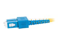 C2G SC-SC 9/125 OS1 Duplex Singlemode PVC Fiber Optic Cable (LSZH) - Koblingskabel - SC-enkeltmodus (hann) til SC-enkeltmodus (hann) - 1 m - 1 m - fiberoptisk - dupleks - 9 / 125 micron - OS1 - halogenfri - gul 85568