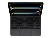 Apple Magic Keyboard - Tastatur og folioveske - med styrepute - bakbelysning - Apple Smart connector - Svensk - svart - for 11-inch iPad Pro (M4) MWR23S/A