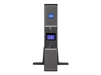Eaton 9PX 1500i RT2U - UPS (rackmonterbar/ekstern) - AC 200/208/220/230/240 V - 1500 watt - 1500 VA - enkeltfase - RS-232, USB - utgangskontakter: 8 - PFC - 2U - 19" - svart/sølv 9PX1500IRT2U-L