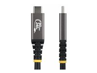 StarTech.com - USB-kabel - USB-C (hann) til USB-C (hann) - USB4 / Thunderbolt / DisplayPort 2.1 - 1.51 m - 4K 120 Hz støtte, 8K 60Hz støtte, utvidet effektområde (EPR), støtte for Power Delivery 3,1 - svart CC150CM80GUSB4CABLE